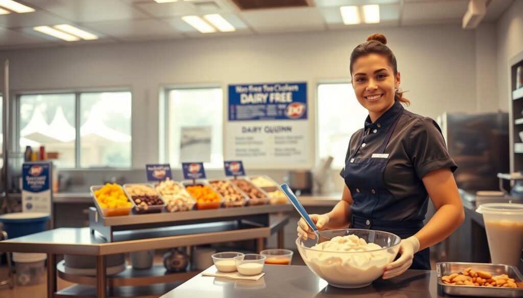 dairy queen dairy free preparation