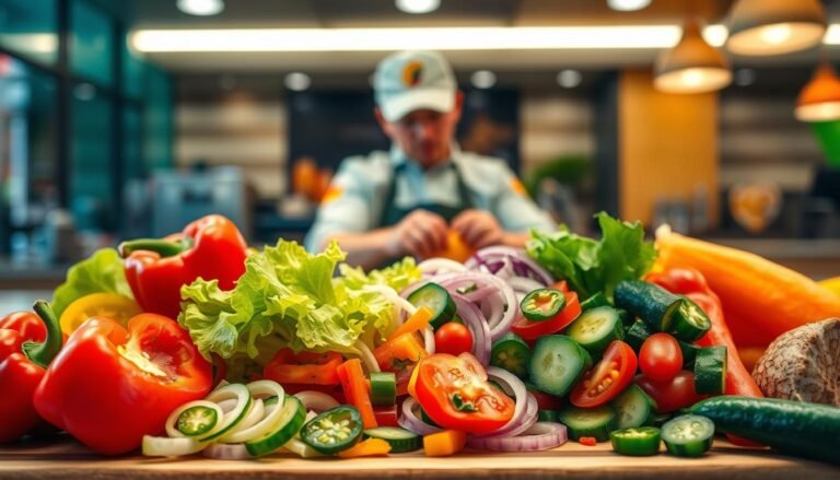 subway menu veggies